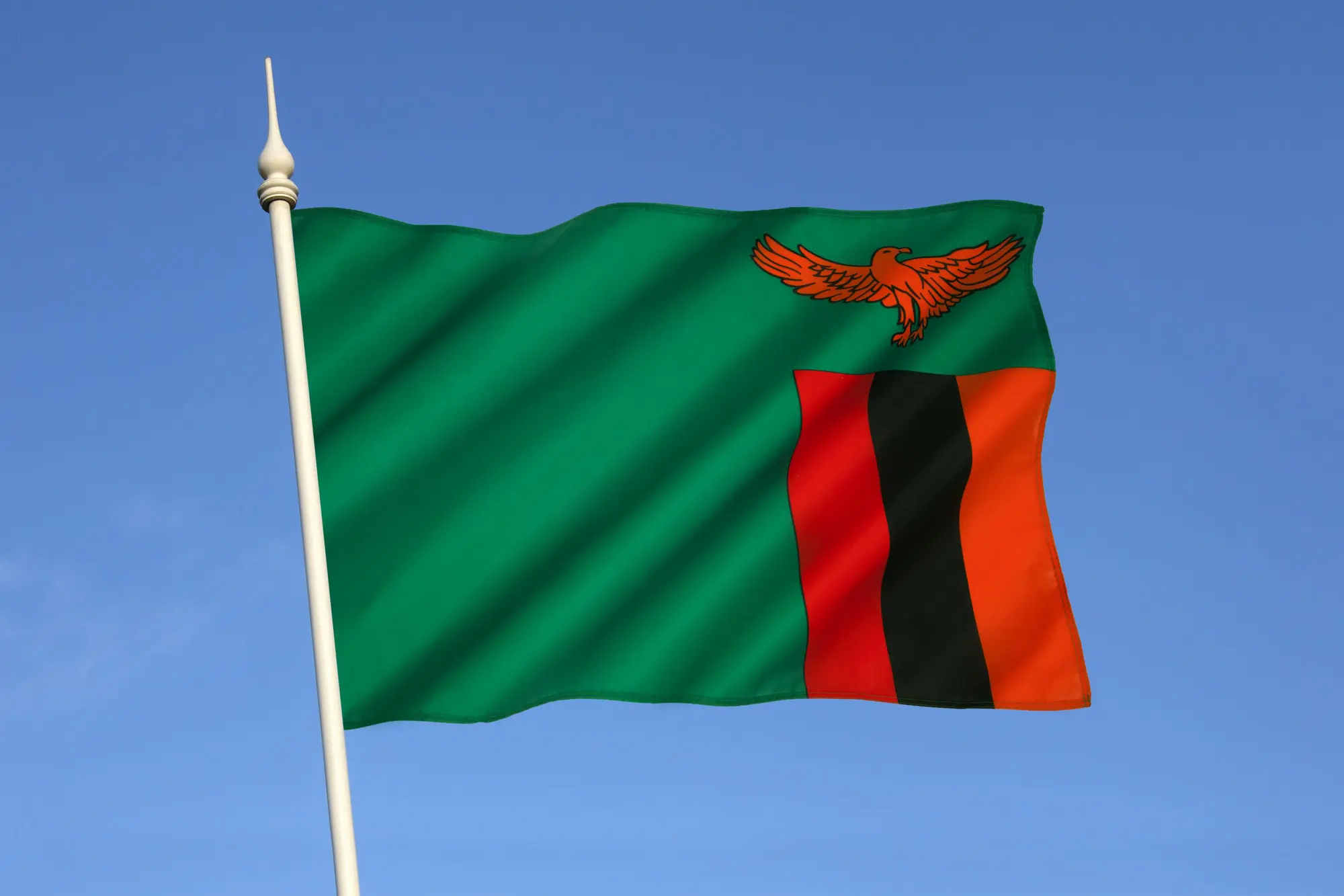 The Flag of Zambia