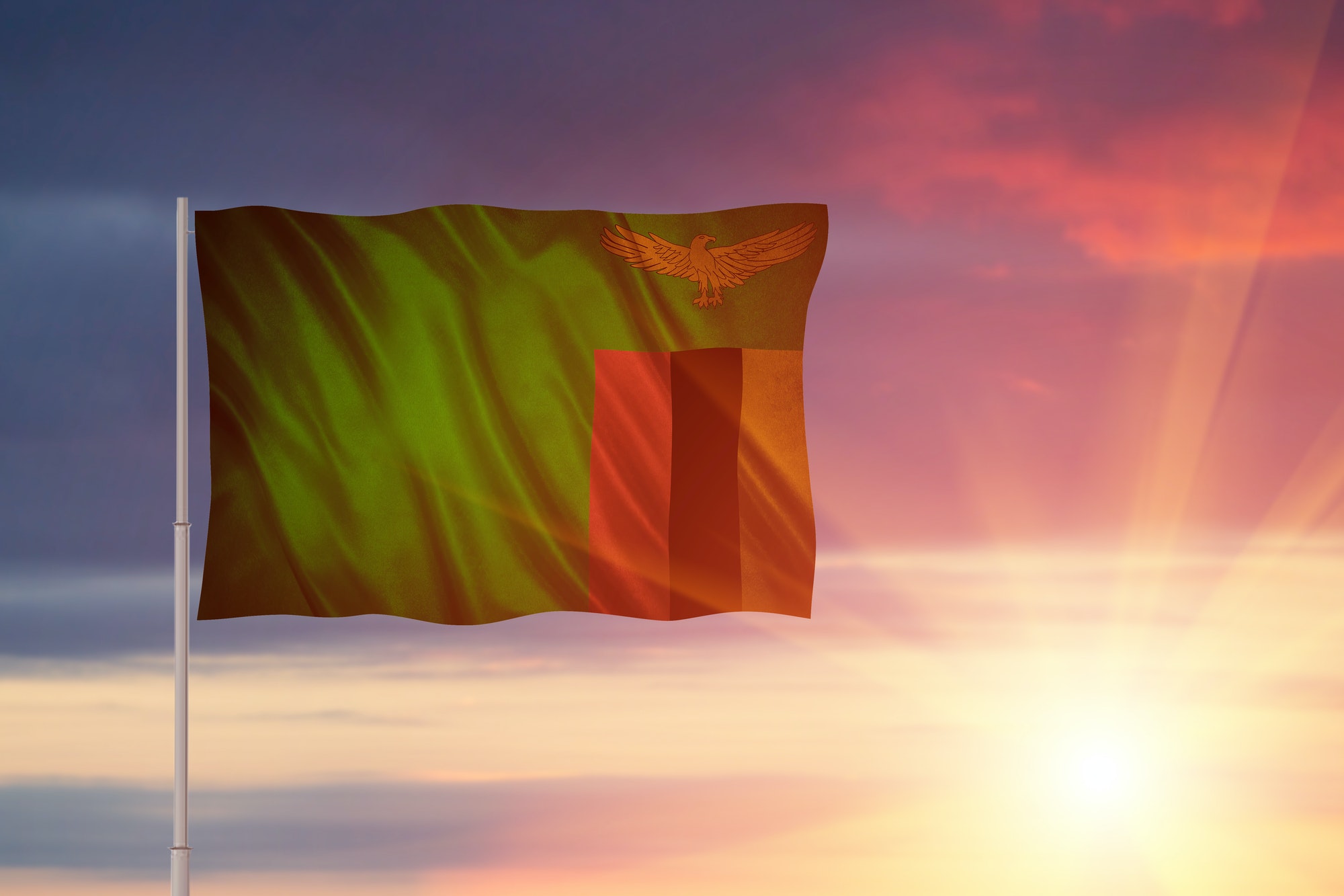 Flag of the Zambia